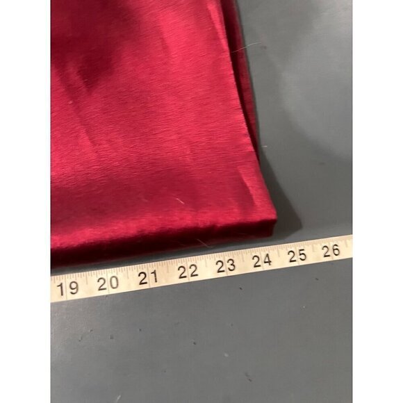 Talbots Petites Womens Size 8 Satin Skirt Red office career business - Picture 8 of 9